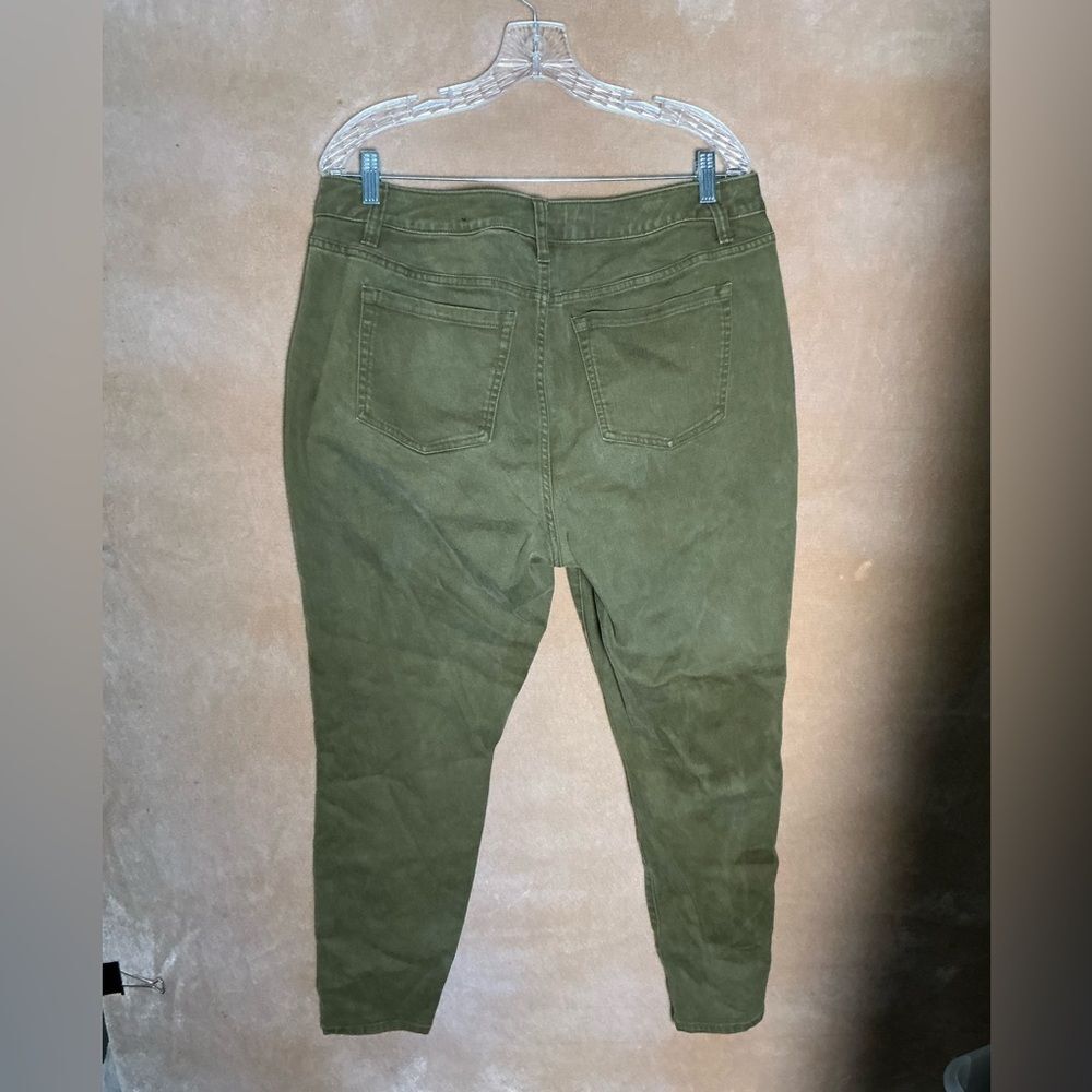 Lane Bryant Olive Skinny Jeans size 18 - Picture 3 of 7